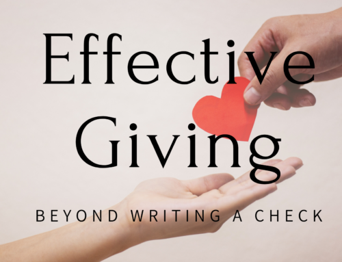 Effective Giving: Beyond Writing a Check